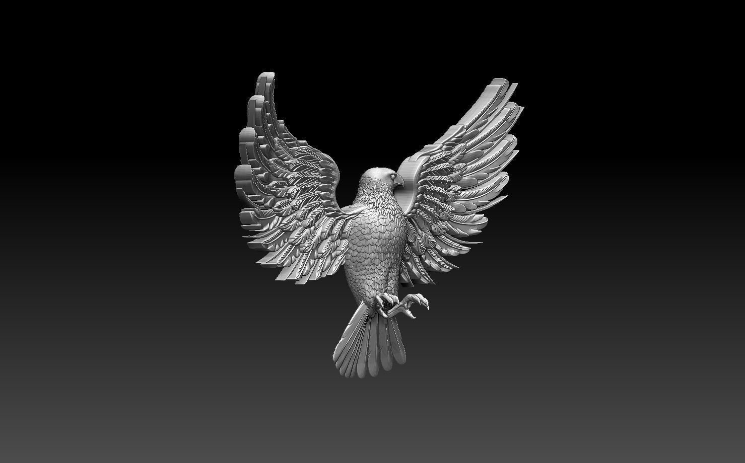 eagle 3D print model_8