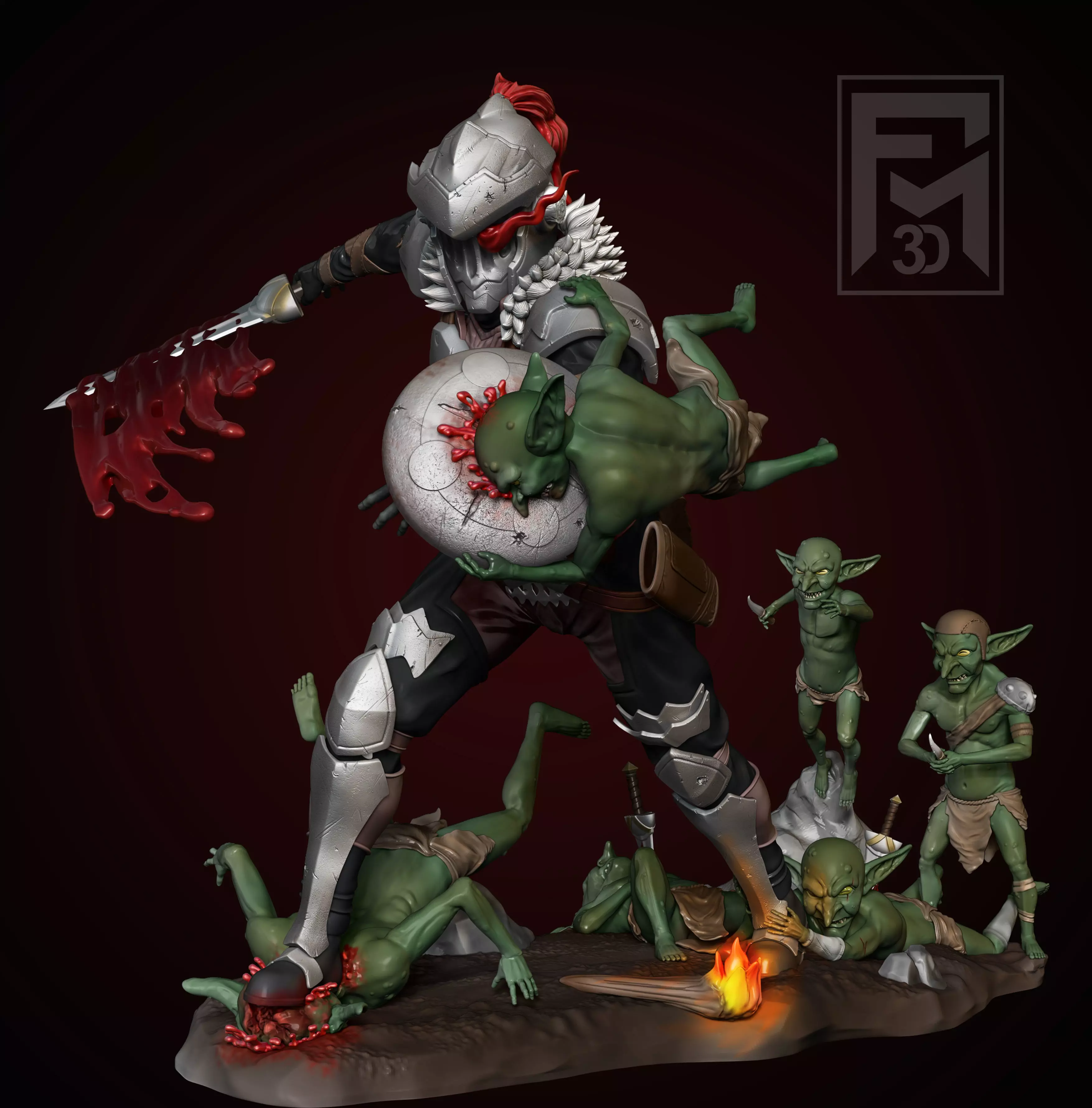 Goblin Slayer Diorama 3D model_0