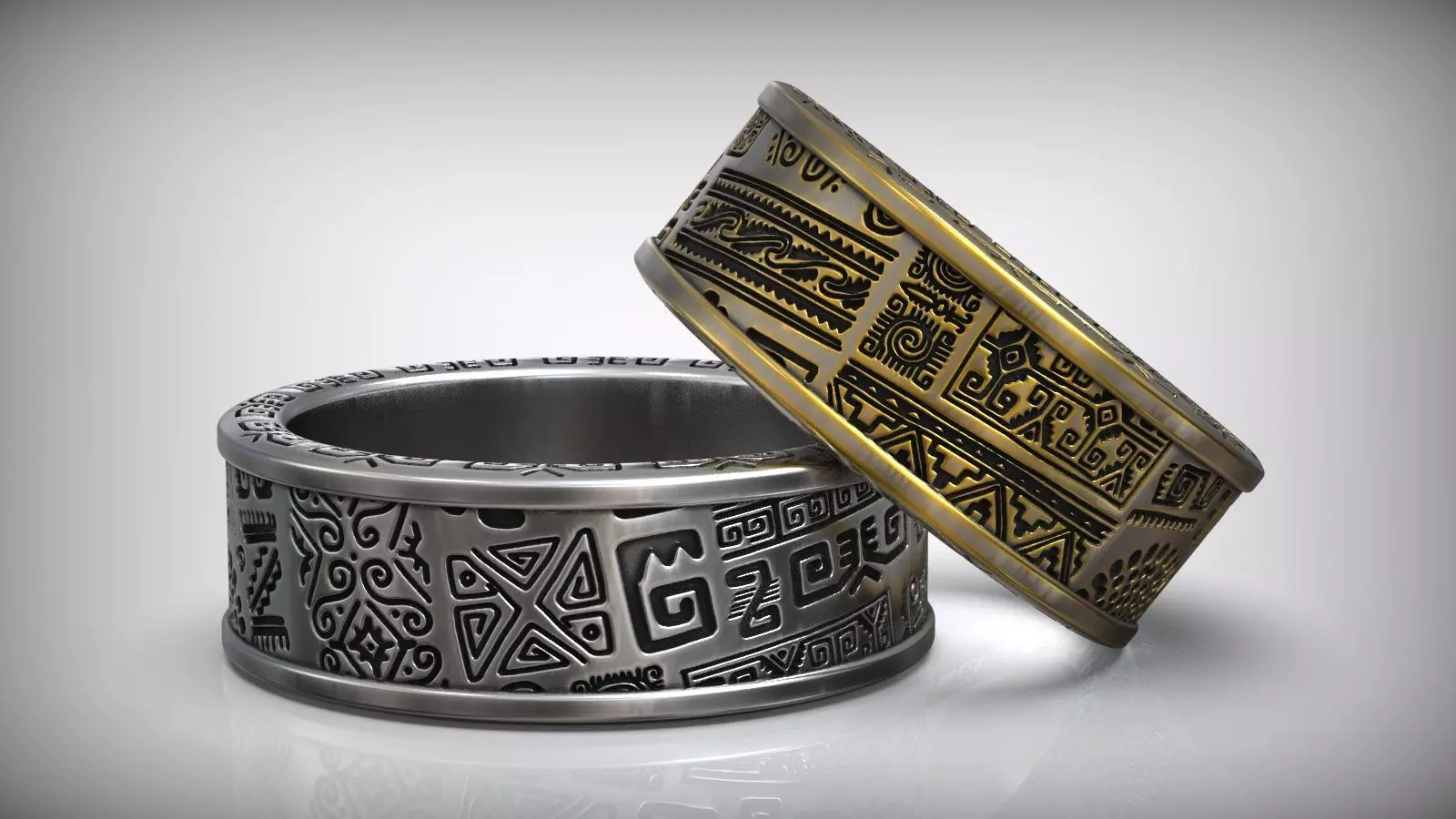 Samoan Maori Polynesian Amulet Pattern Ring 3D print model_0