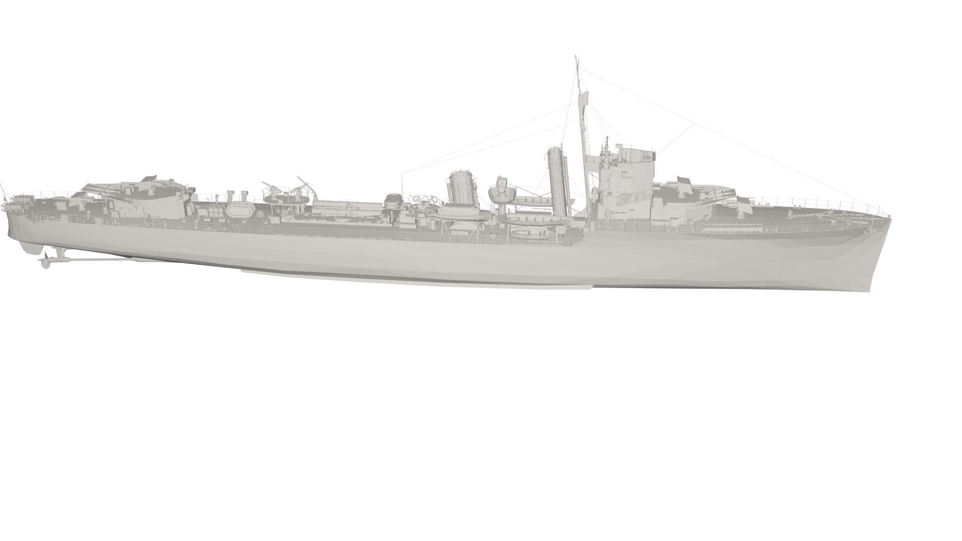 Military Ship 3D model_3