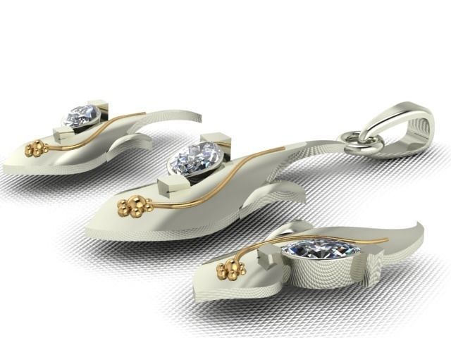 10 Pendants with Tops complete Locket set 3D print model_30