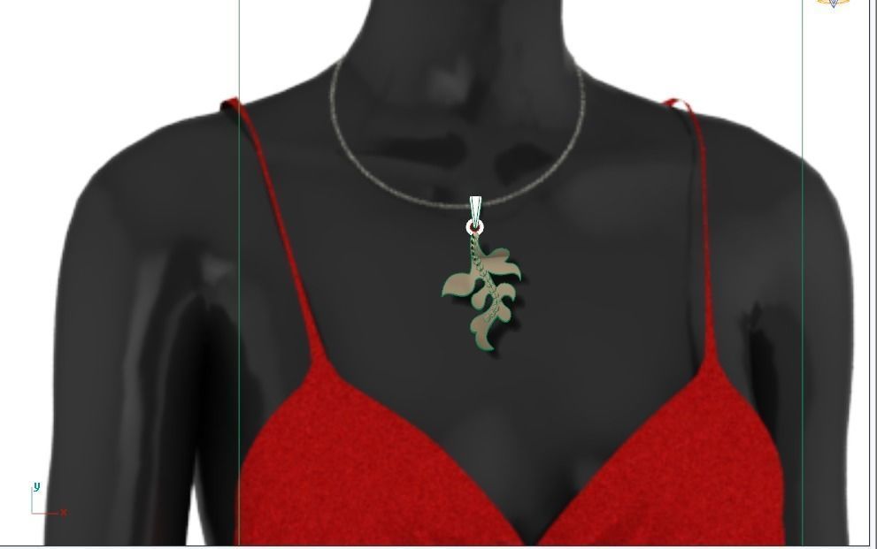 10 Pendants with Tops complete Locket set 3D print model_8