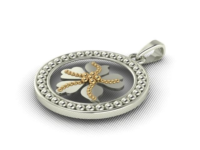 10 Pendants with Tops complete Locket set 3D print model_19