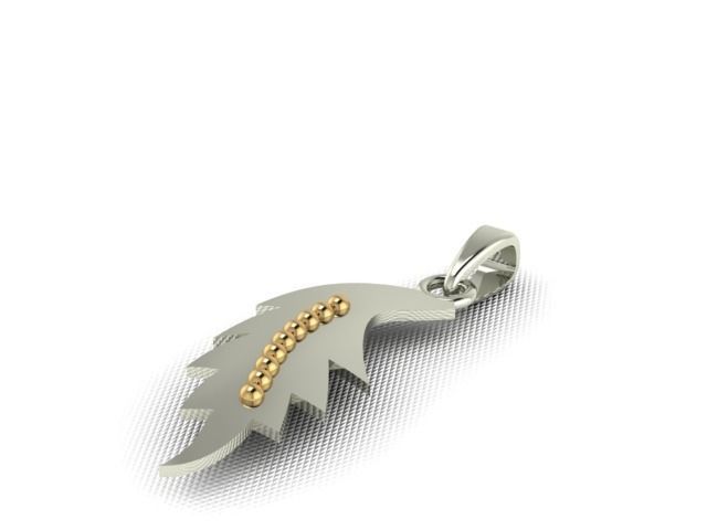 10 Pendants with Tops complete Locket set 3D print model_2