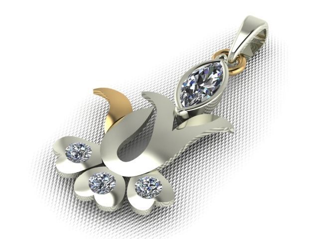 10 Pendants with Tops complete Locket set 3D print model_13