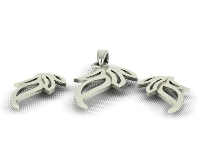 10 Pendants with Tops complete Locket set 3D print model_28