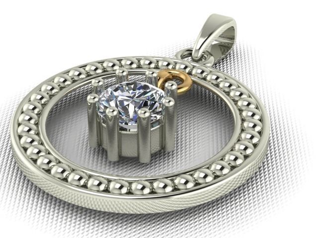 10 Pendants with Tops complete Locket set 3D print model_11