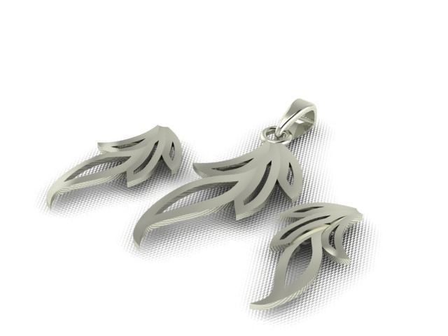 10 Pendants with Tops complete Locket set 3D print model_27