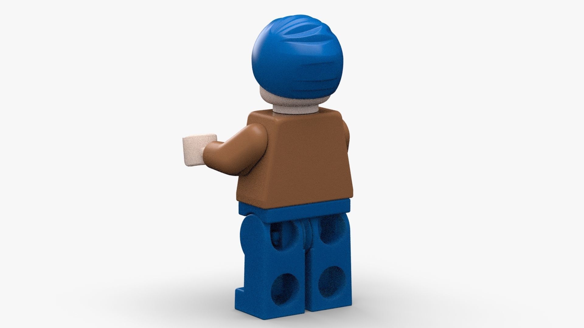 3D Lego Textured and Rigged Minifigure Low-poly 3D model_2