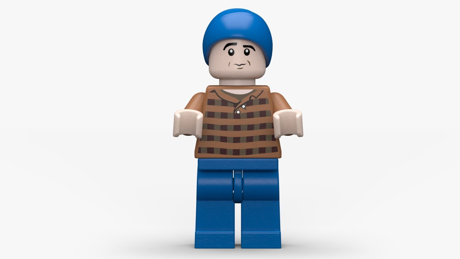 3D Lego Textured and Rigged Minifigure Low-poly 3D model_1