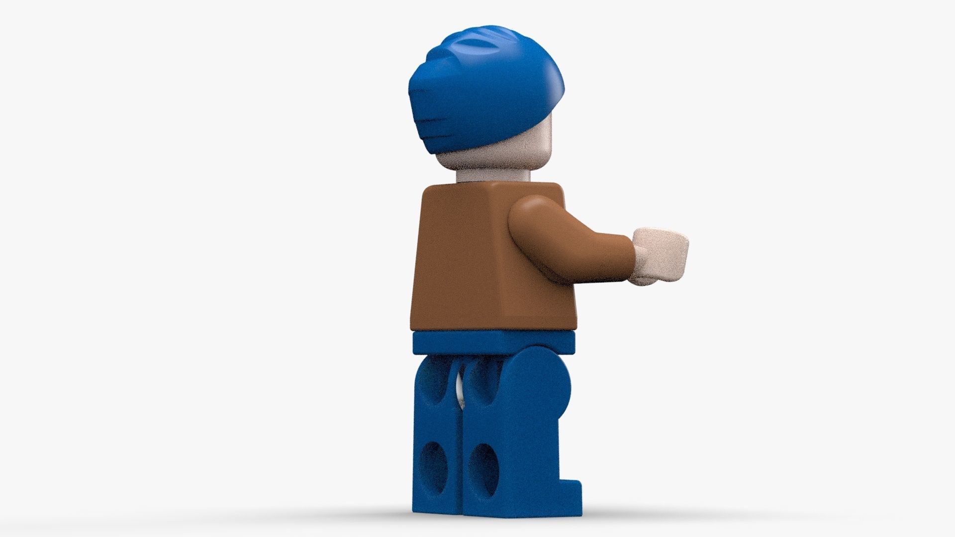 3D Lego Textured and Rigged Minifigure Low-poly 3D model_4