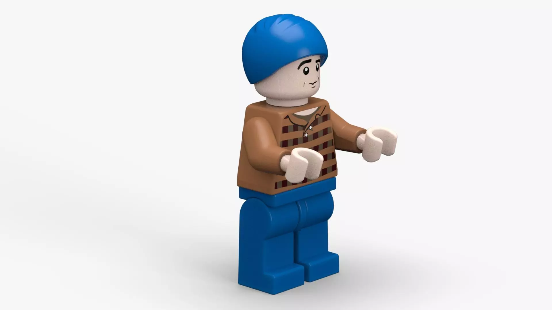 3D Lego Textured and Rigged Minifigure Low-poly 3D model_0