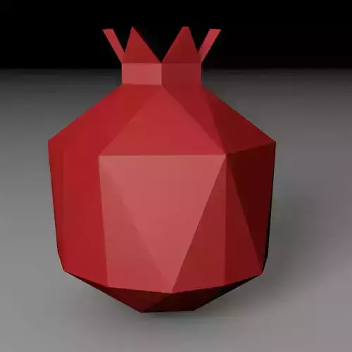 Pomegranate with crown