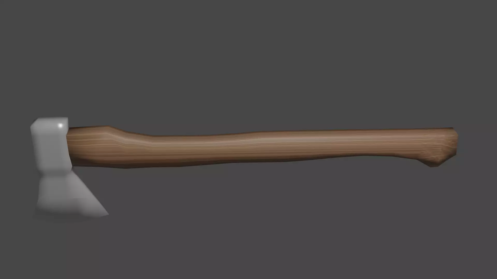 axe for wood Free low-poly 3D model_0
