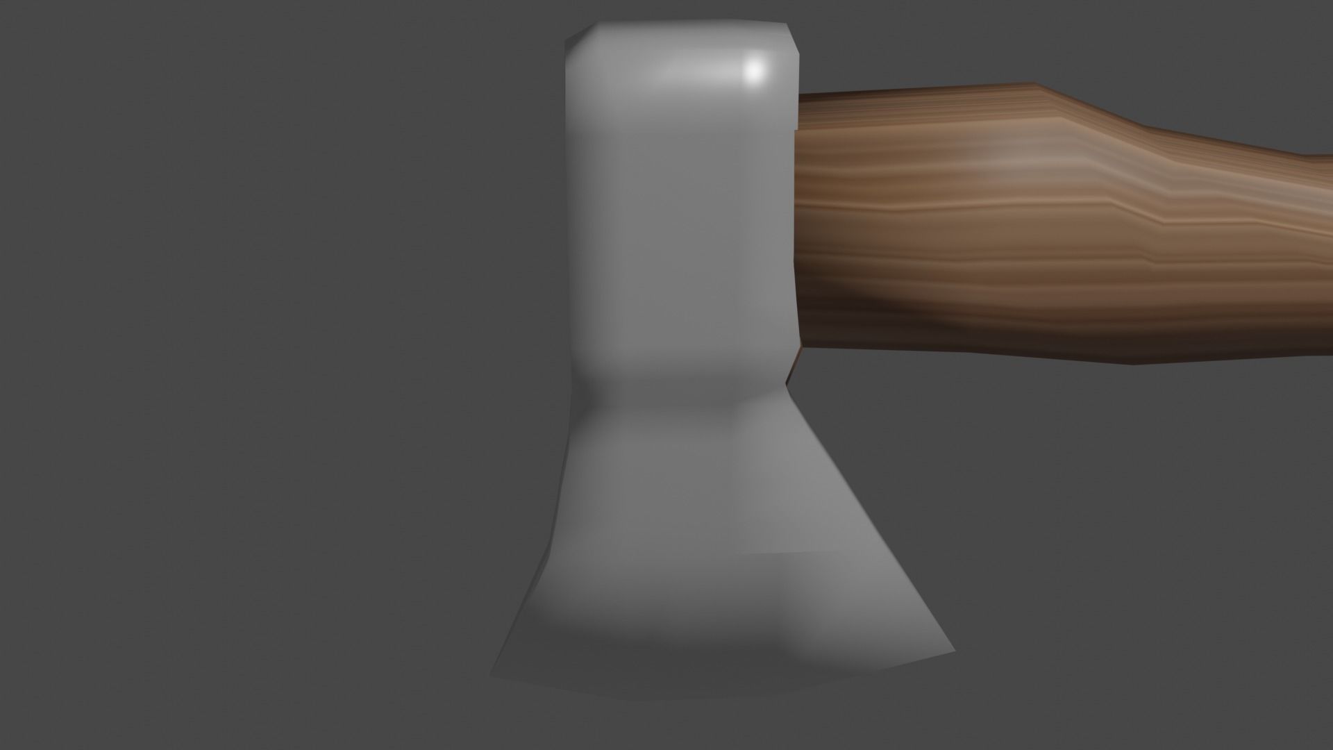 axe for wood Free low-poly 3D model_4