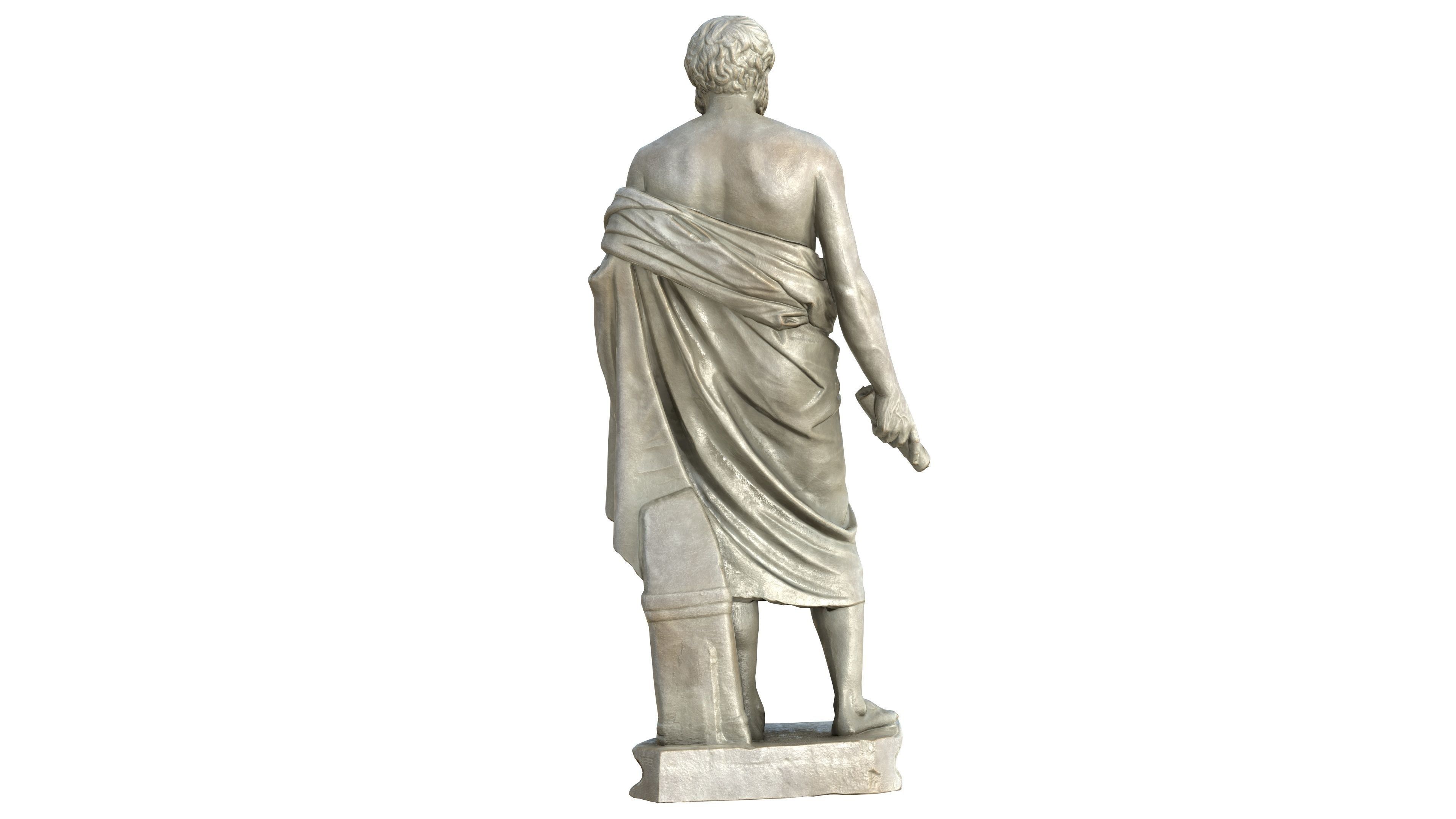 Statue 09 Low-poly 3D model_13