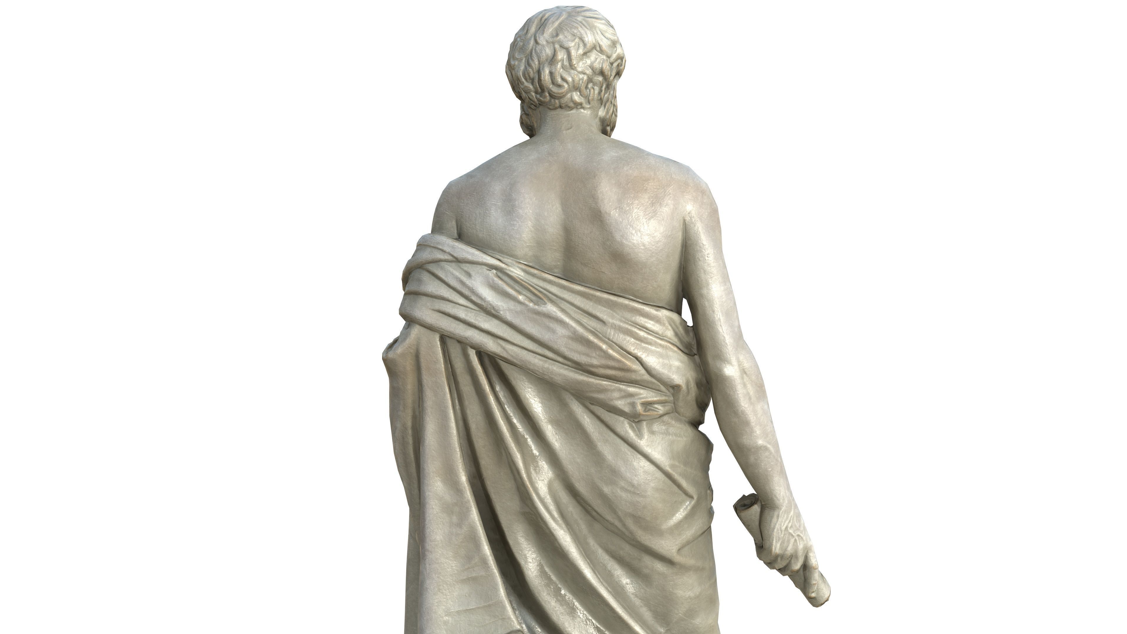 Statue 09 Low-poly 3D model_4