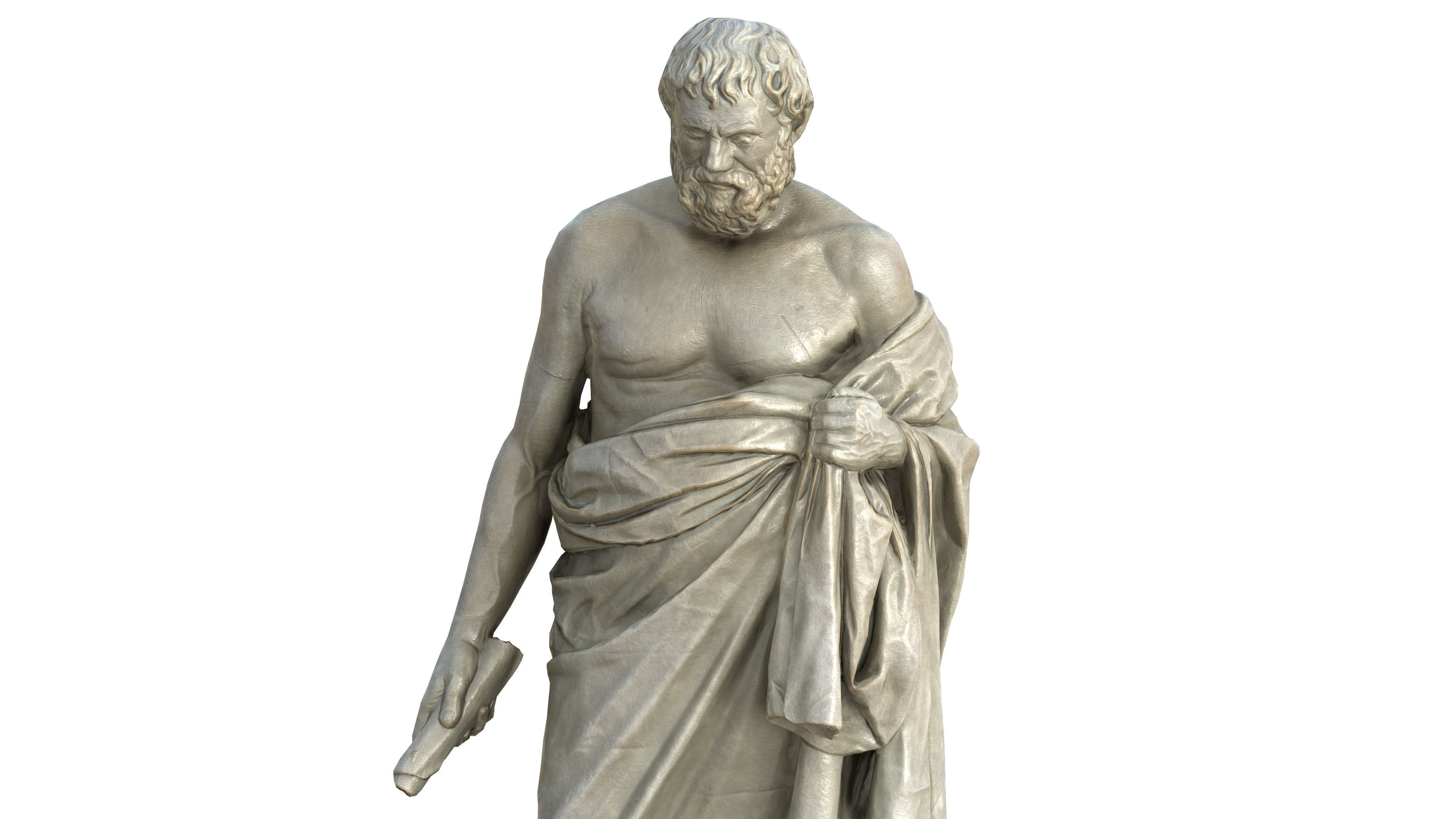 Statue 09 Low-poly 3D model_3