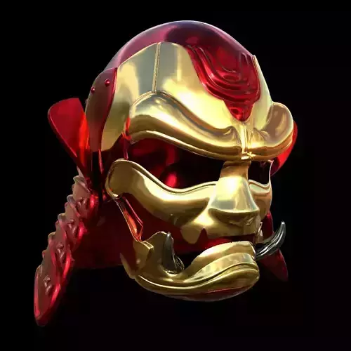 Iron Man Samurai helmet 3d digital download