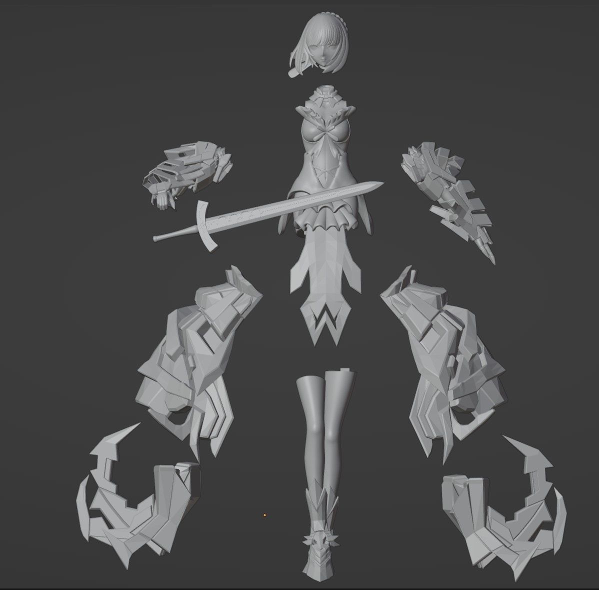 Saber Alter Version Huke 3D print model_6