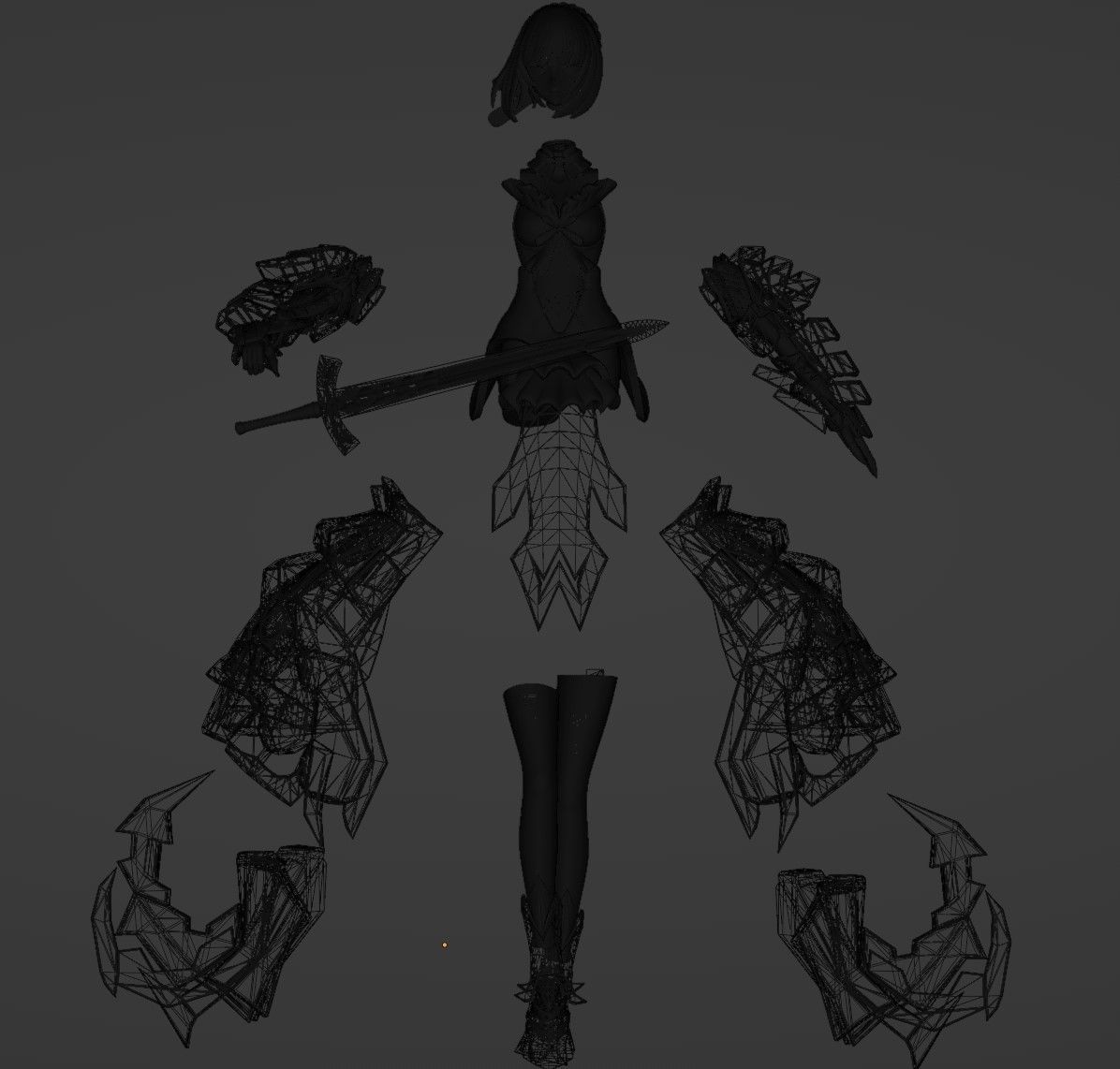 Saber Alter Version Huke 3D print model_9