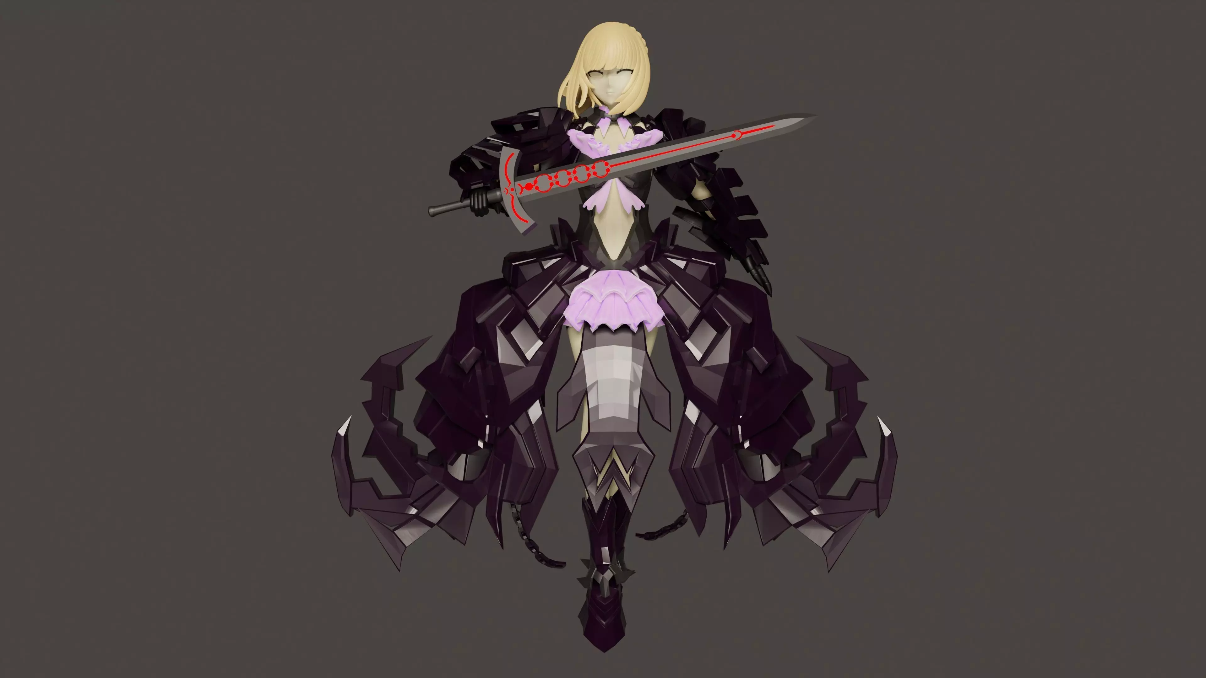 Saber Alter Version Huke 3D print model_0