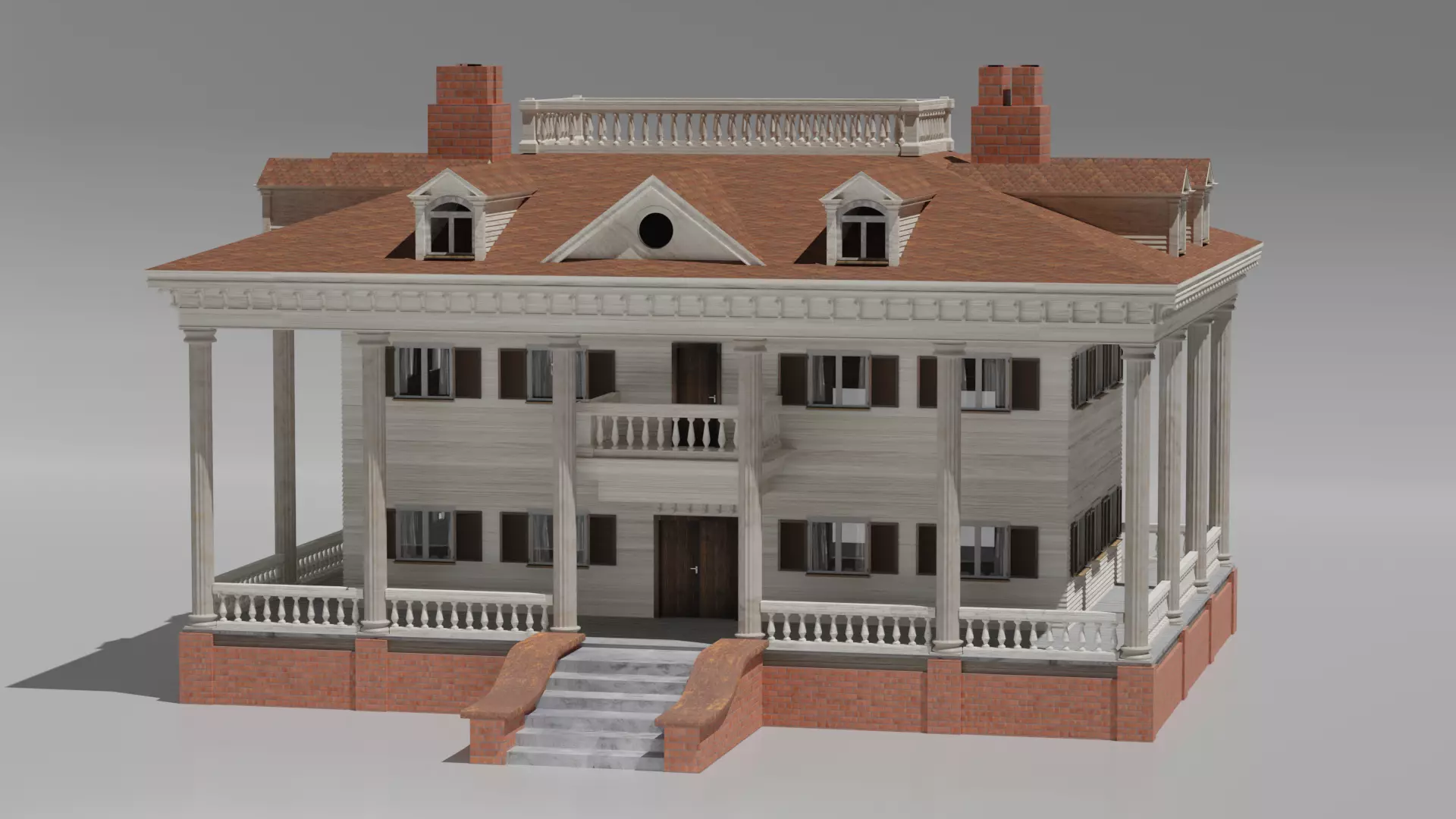 southern states villa Free 3D model