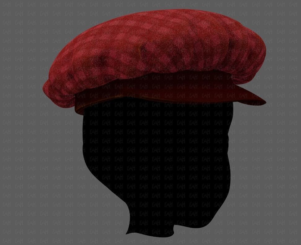 Cap V21 Low-poly 3D model_2