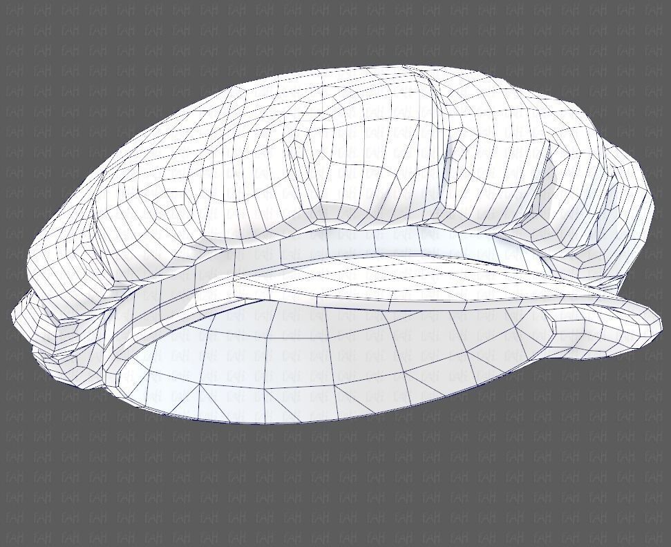 Cap V21 Low-poly 3D model_40