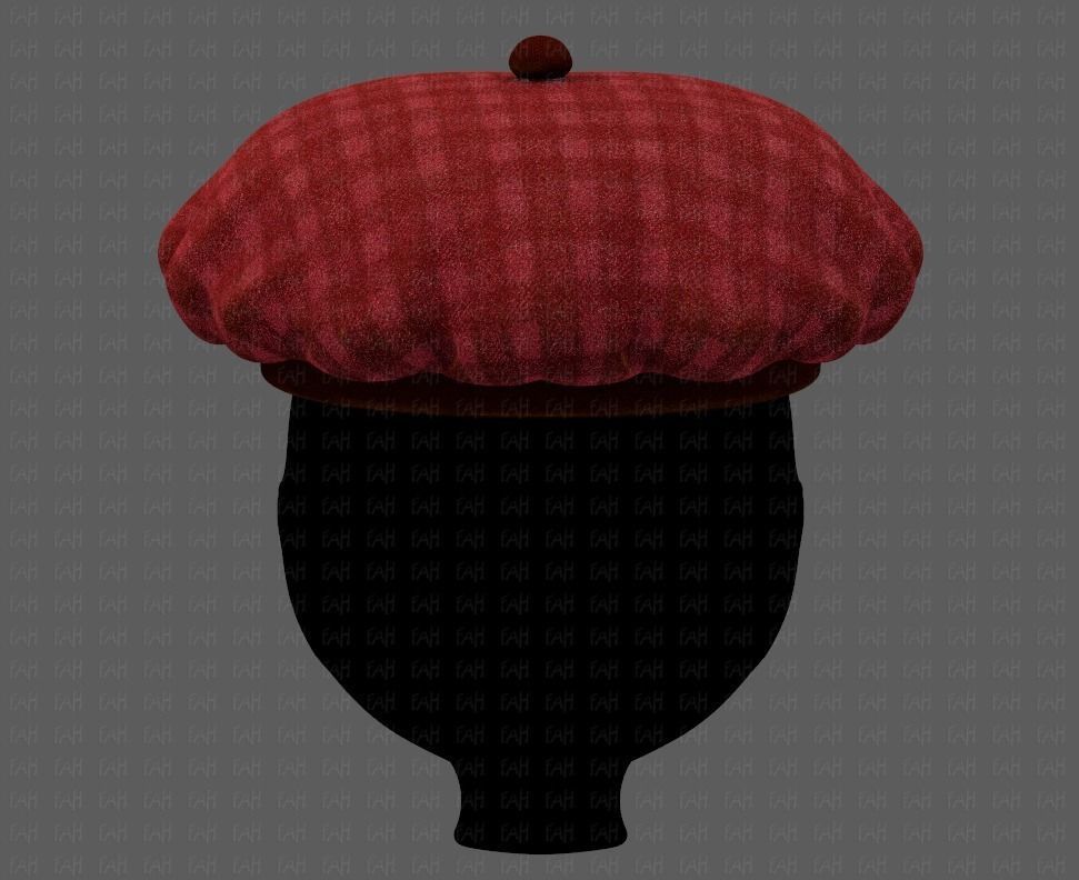 Cap V21 Low-poly 3D model_5