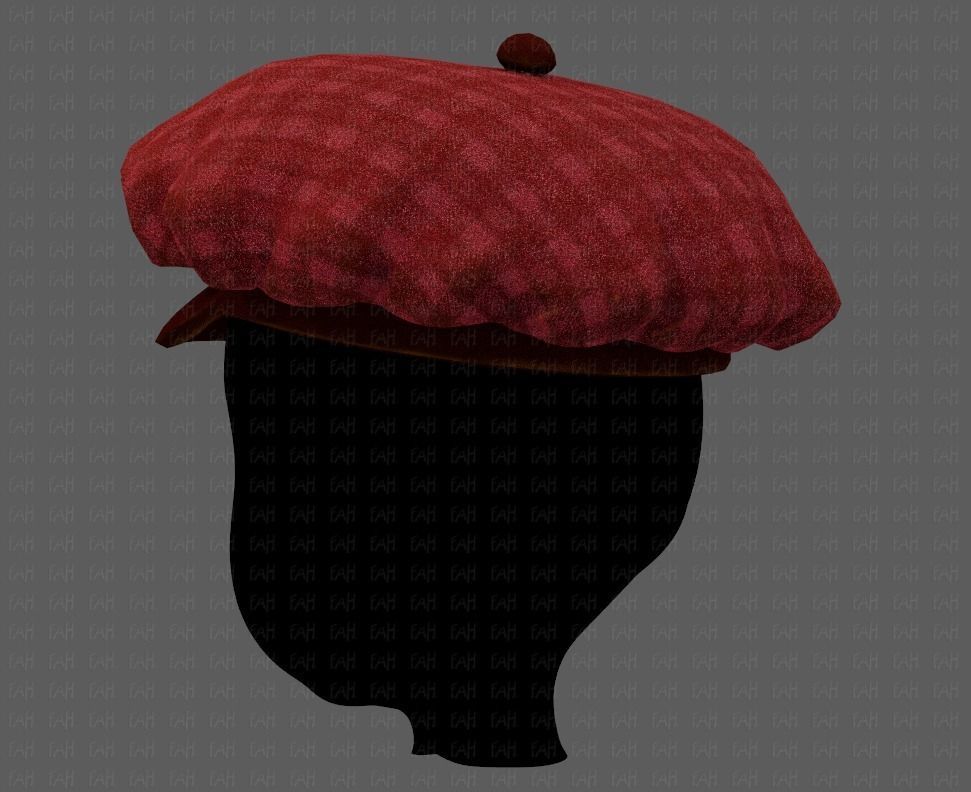 Cap V21 Low-poly 3D model_22