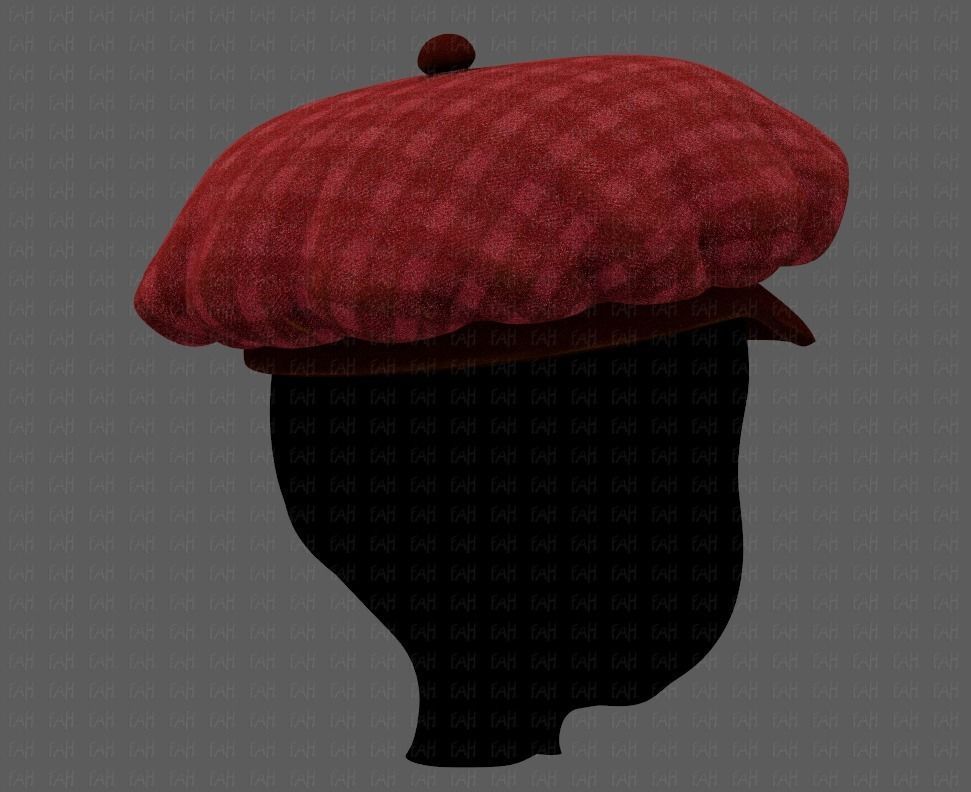 Cap V21 Low-poly 3D model_4