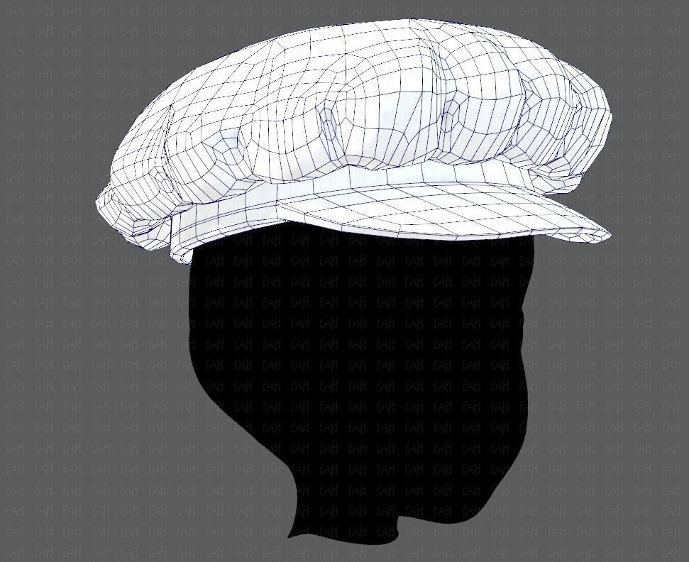 Cap V21 Low-poly 3D model_26