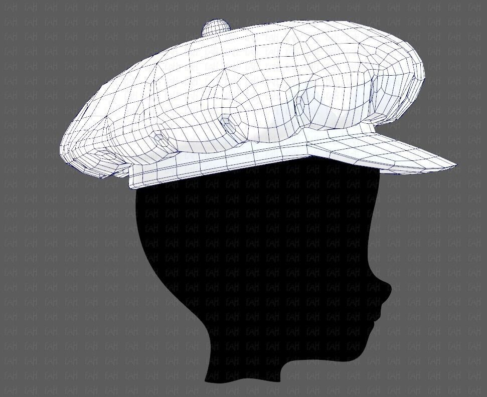 Cap V21 Low-poly 3D model_27