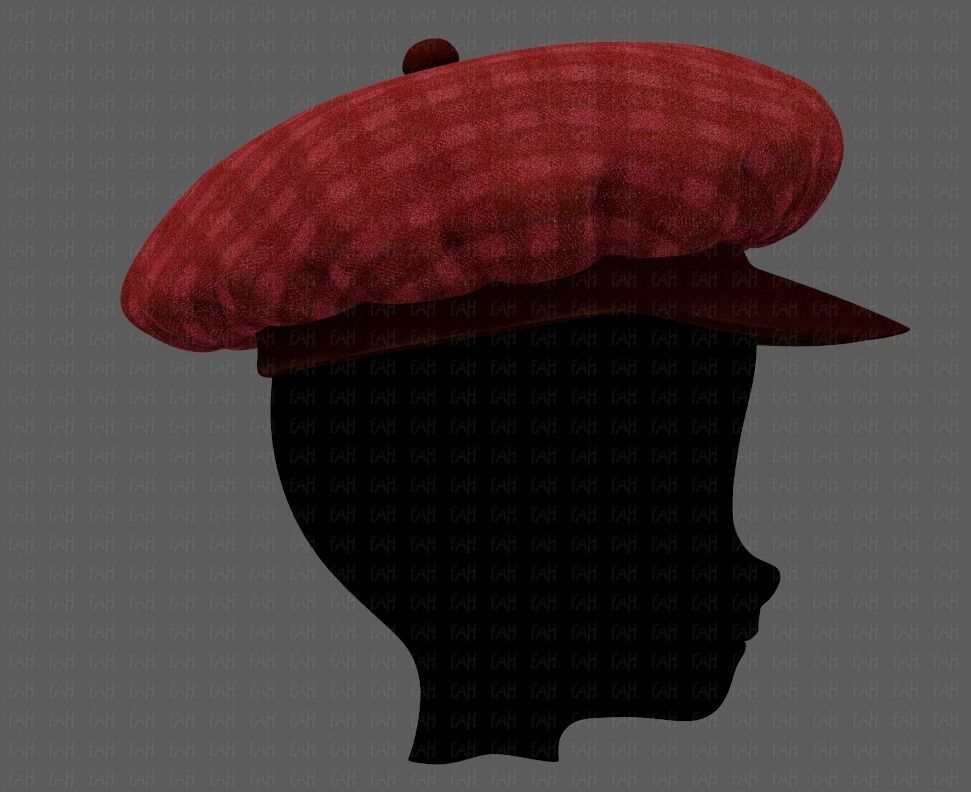 Cap V21 Low-poly 3D model_3