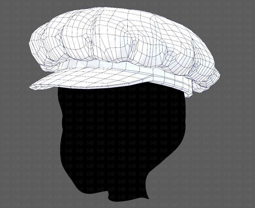Cap V21 Low-poly 3D model_32