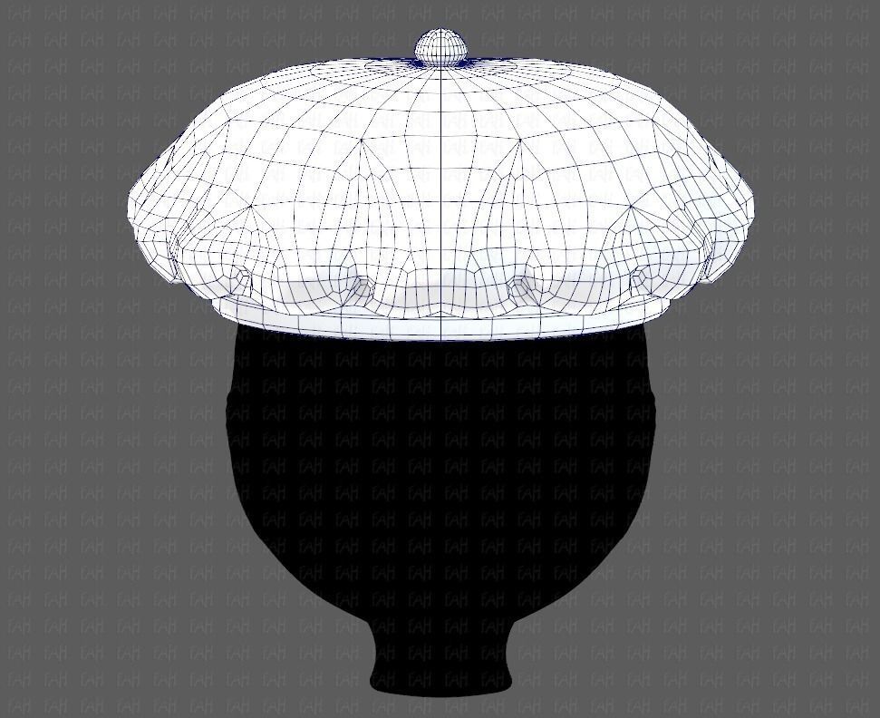 Cap V21 Low-poly 3D model_29