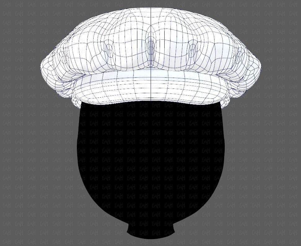 Cap V21 Low-poly 3D model_9