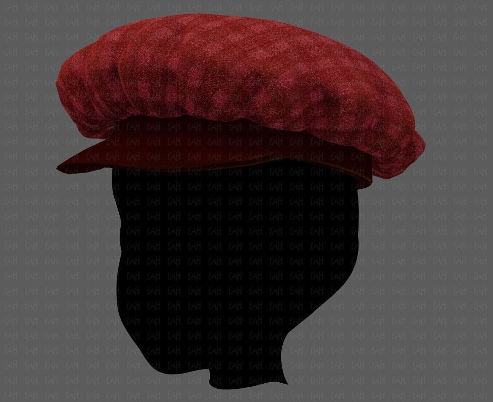 Cap V21 Low-poly 3D model_24