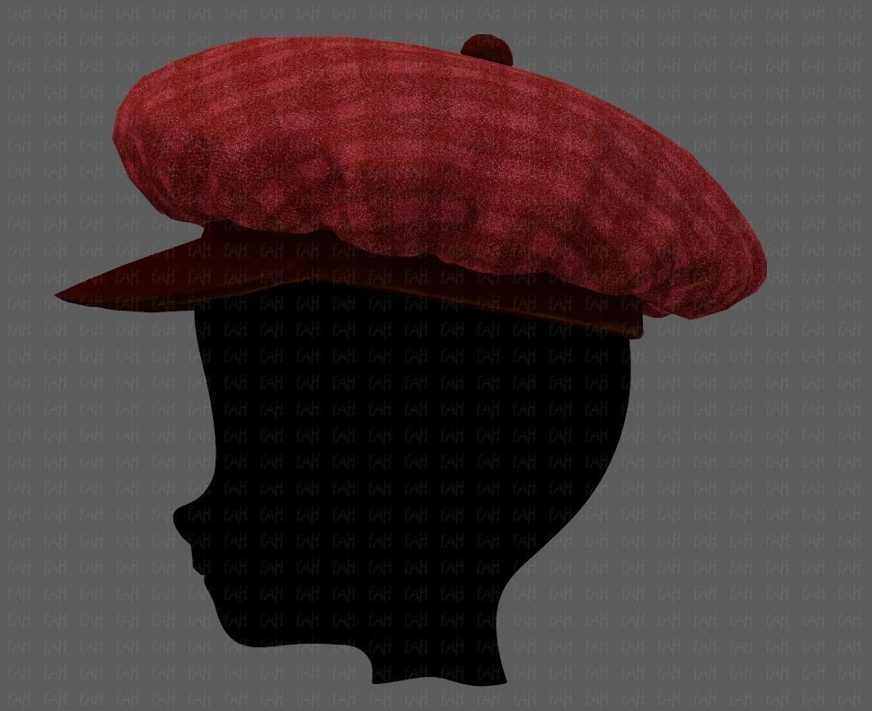 Cap V21 Low-poly 3D model_23