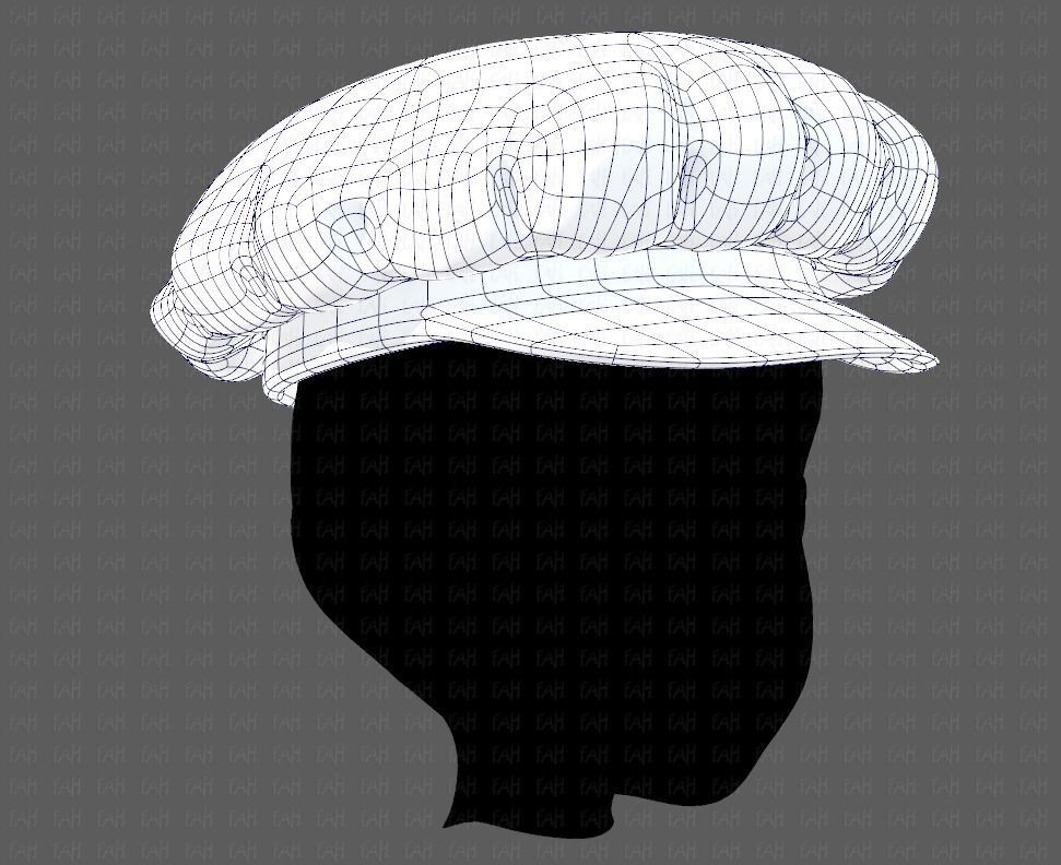 Cap V21 Low-poly 3D model_10