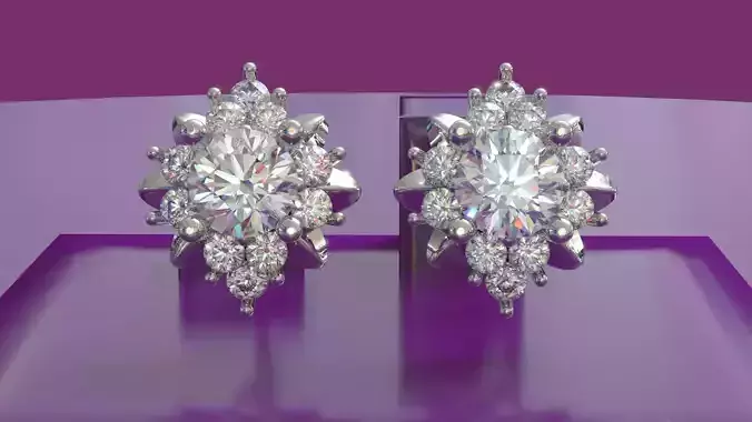 Lighting diamond earing - CG-2022-0002