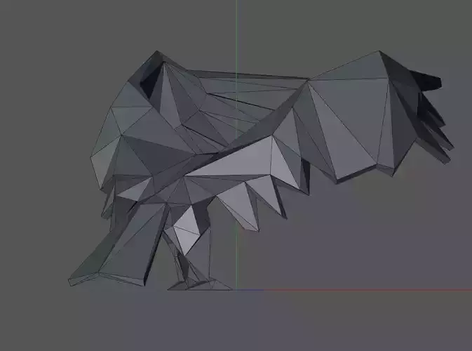 Low Poly Eagle origami