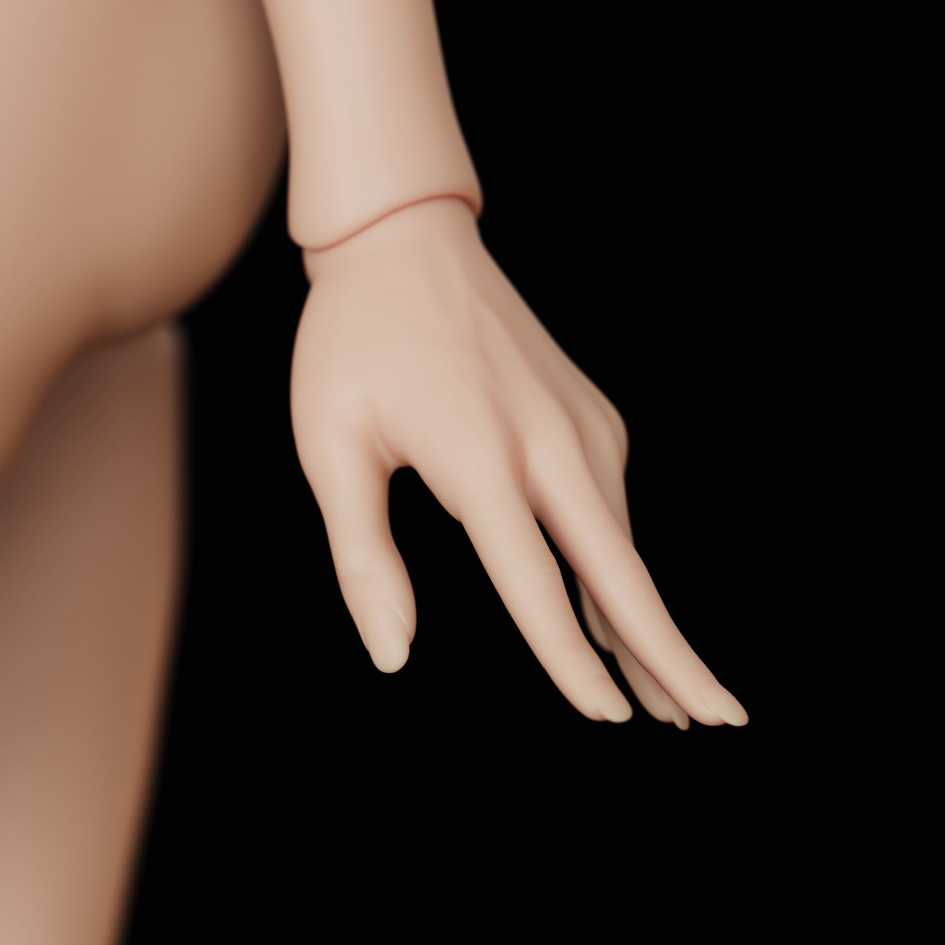 BJD doll Yennefer 40cm 3D print model_9