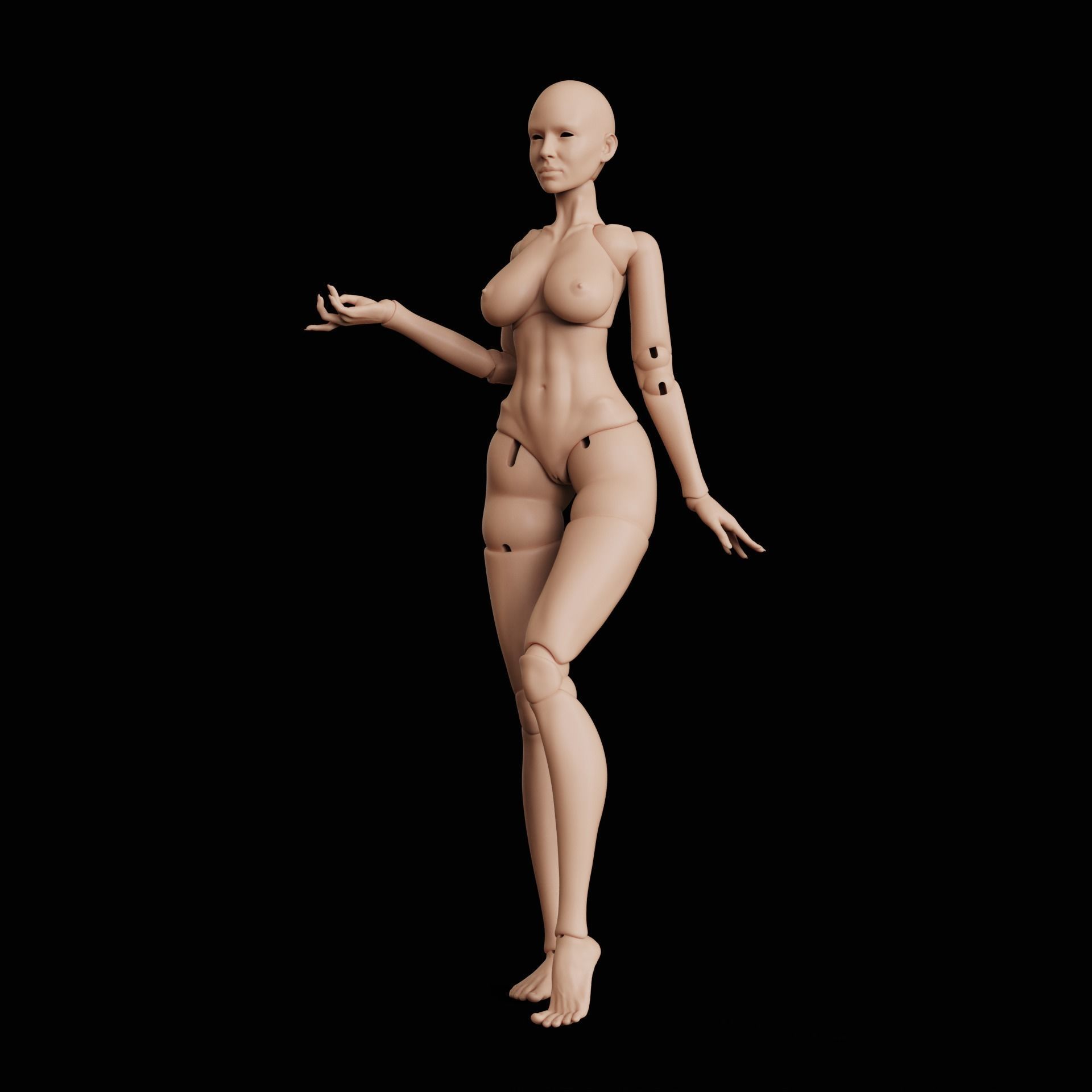 BJD doll Yennefer 40cm 3D print model_21