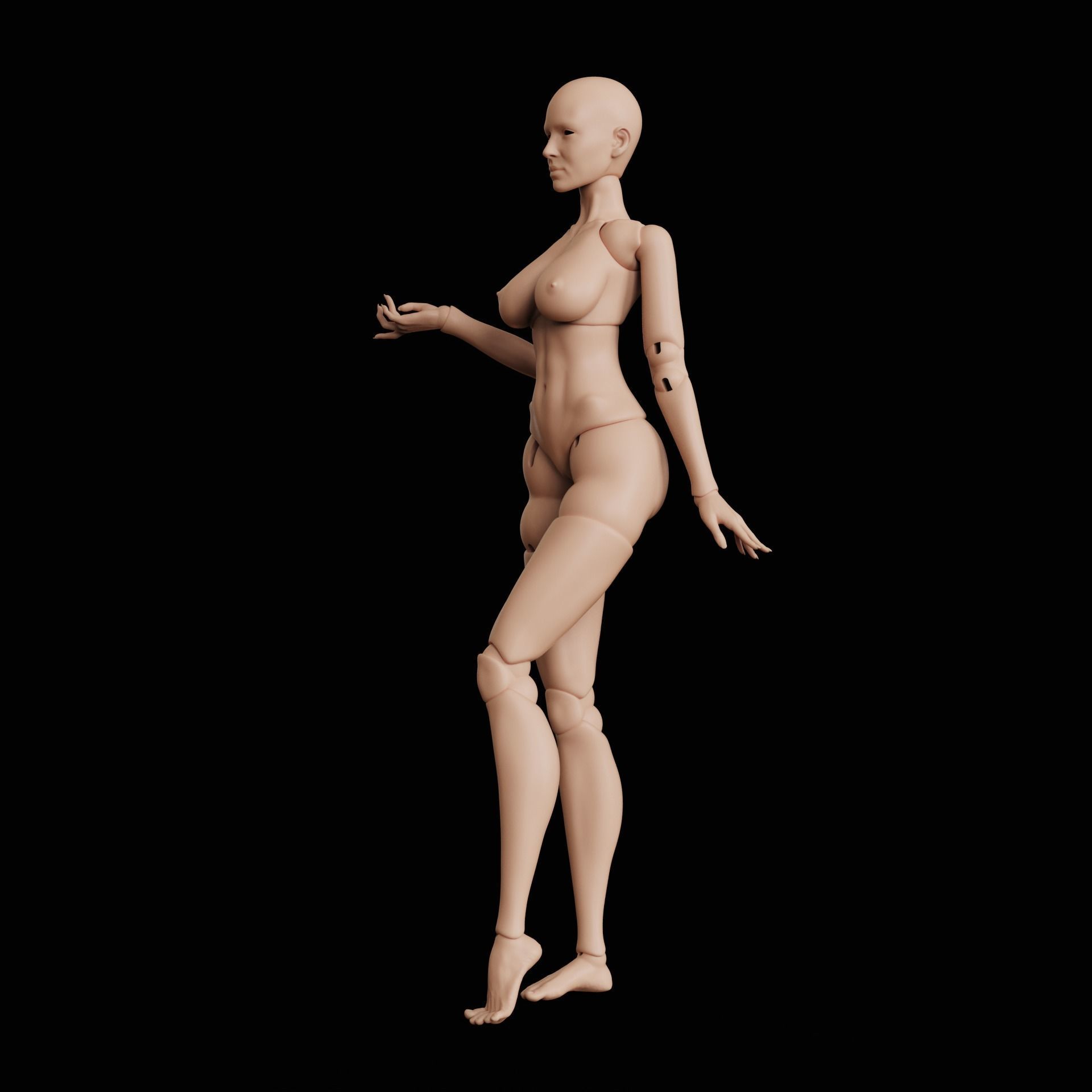 BJD doll Yennefer 40cm 3D print model_20