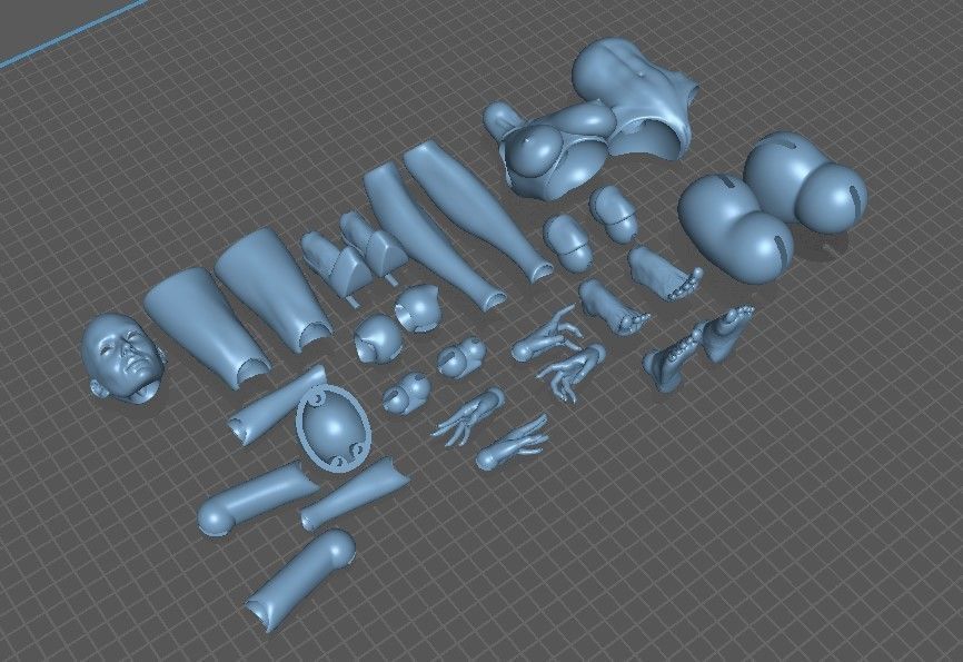 BJD doll Yennefer 40cm 3D print model_31