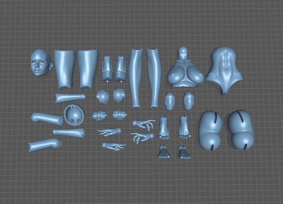 BJD doll Yennefer 40cm 3D print model_30