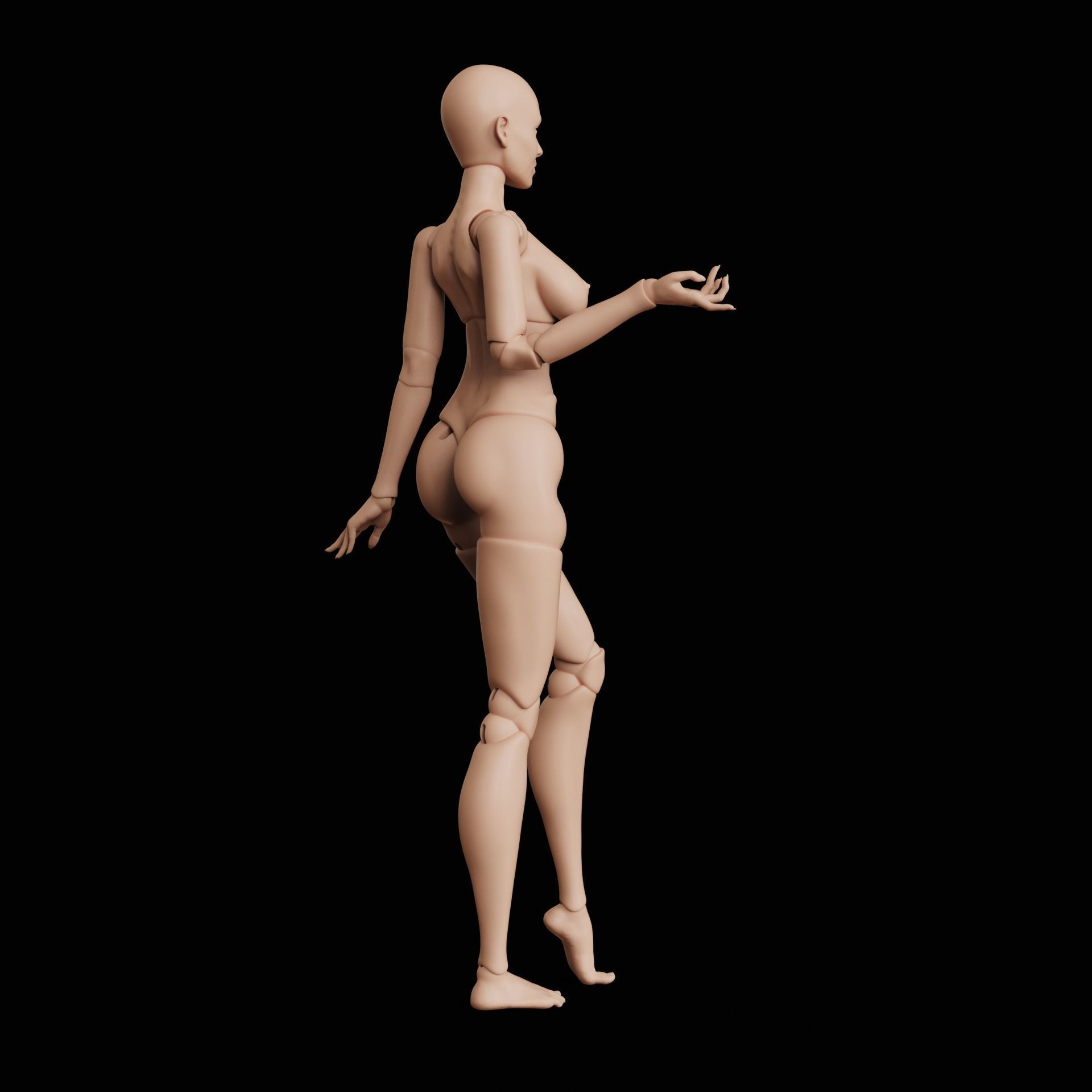 BJD doll Yennefer 40cm 3D print model_14