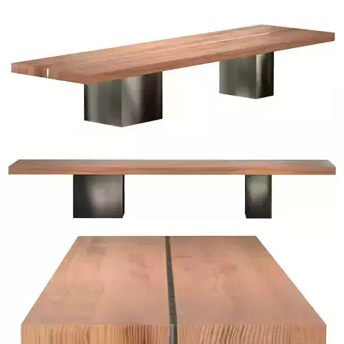 Table brass Teak